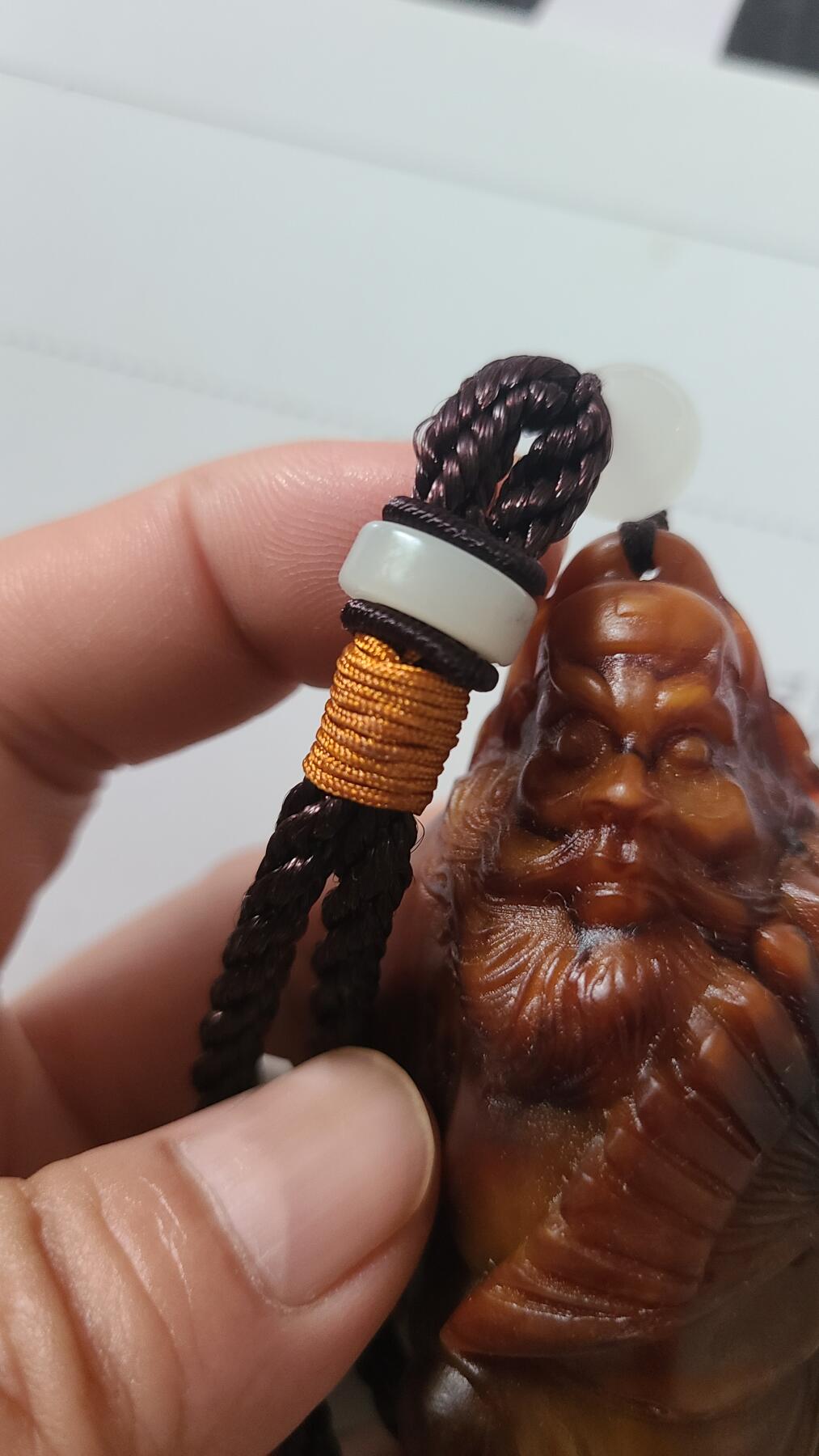 古代真蜡黄金沉手把件