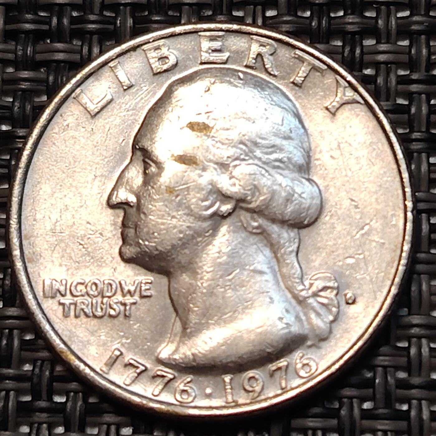 布加迪🐬～世界钱币(上海)🌾第 240 期 /  各国套币和散币 美国🇺🇸 1976年 25分 建国200周年纪念币