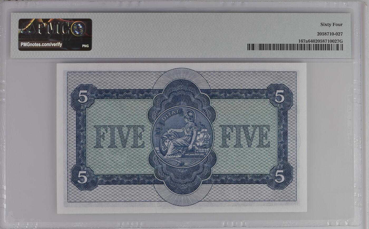 Scotland, British Linen Bank, �5 1962 - Printer: TDLR