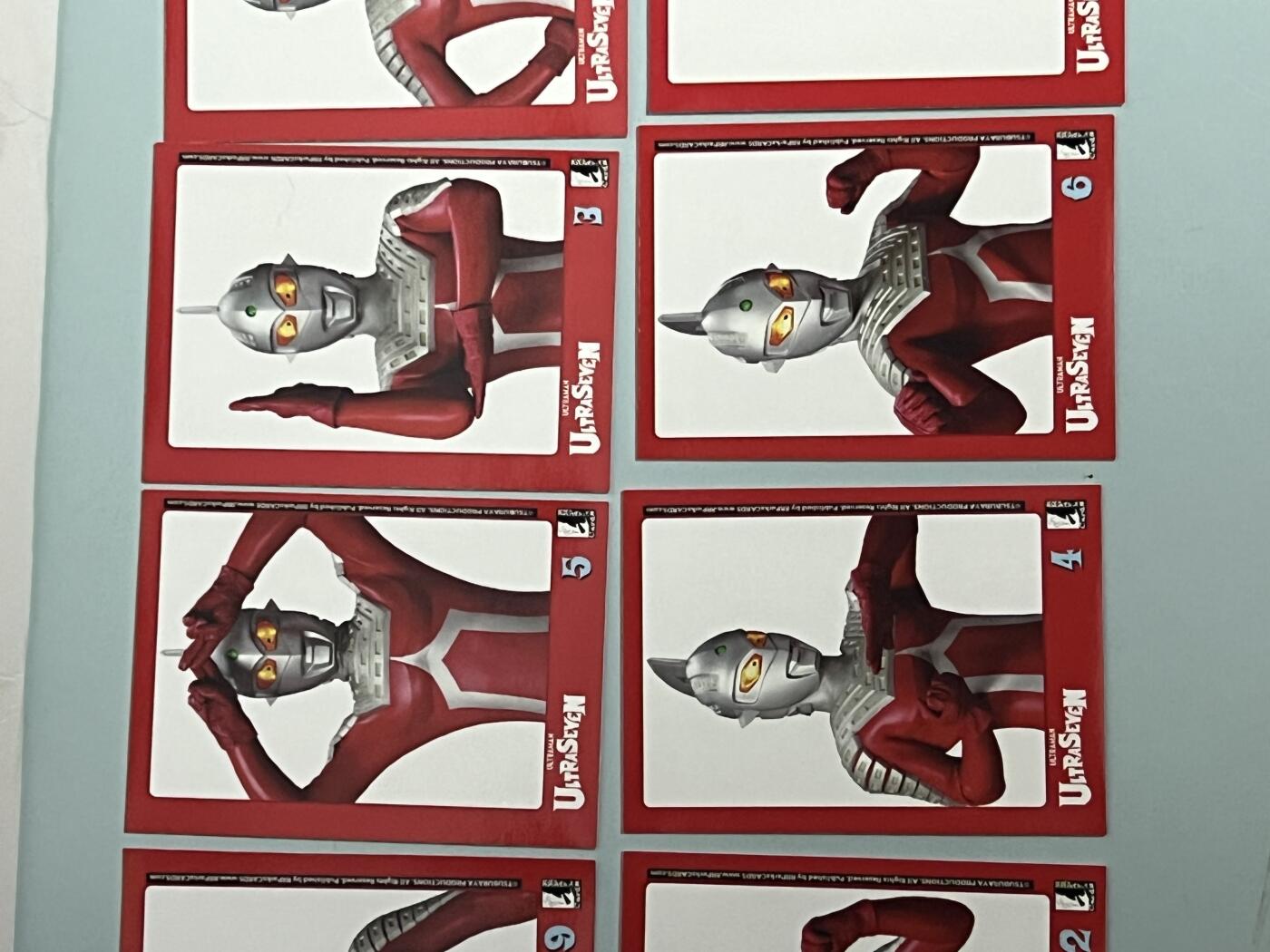零元拍：RRParks Ultraman Seven  赛文奥特曼 圆谷公司 赛文定妆照 贴纸特卡1-10号 一套齐！非常稀有 大比例 一箱才可凑成一套！