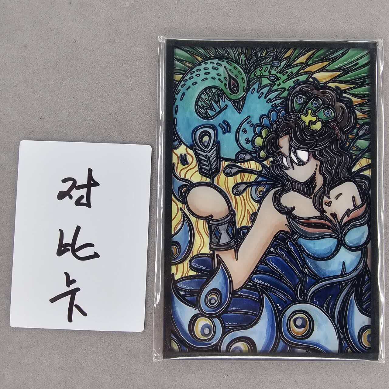龙虎卡牌第五十三场 （无佣金，满120包邮，欢迎送拍） A6色纸 waiwai 甄姬