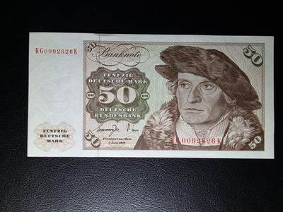 叁拾收藏第31期 - 德国1977年50马克  UNC