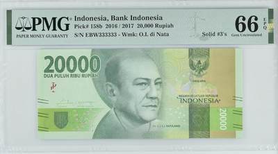 Indonesia, Bank Indonesia, 20,000 Rupiah 2016 / 2017 - Indonesia, Bank Indonesia, 20,000 Rupiah 2016 / 2017