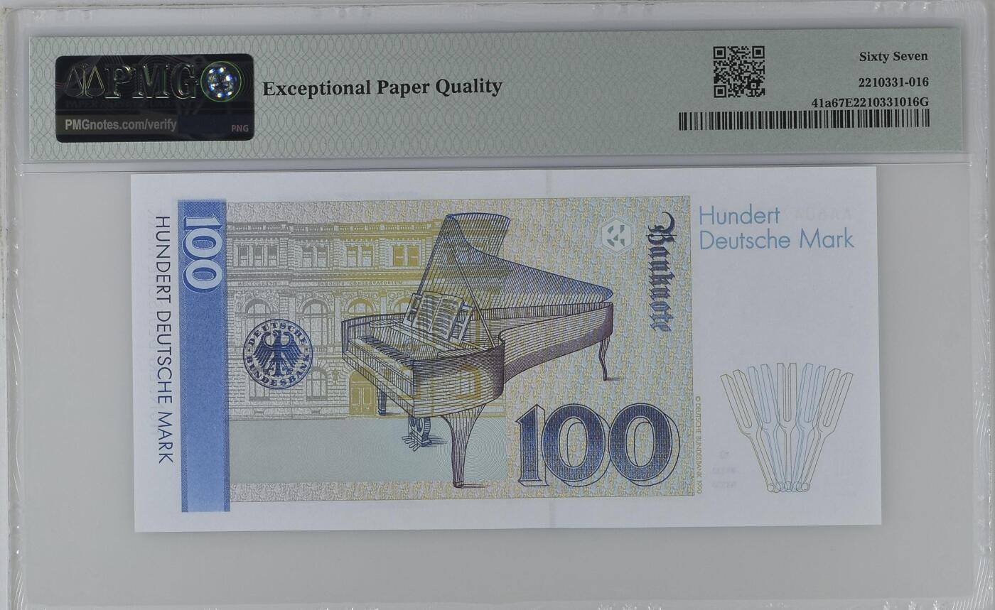 Germany - Federal Republic, 100 Deutsche Mark 1989 - Wmk: C. Schumann
