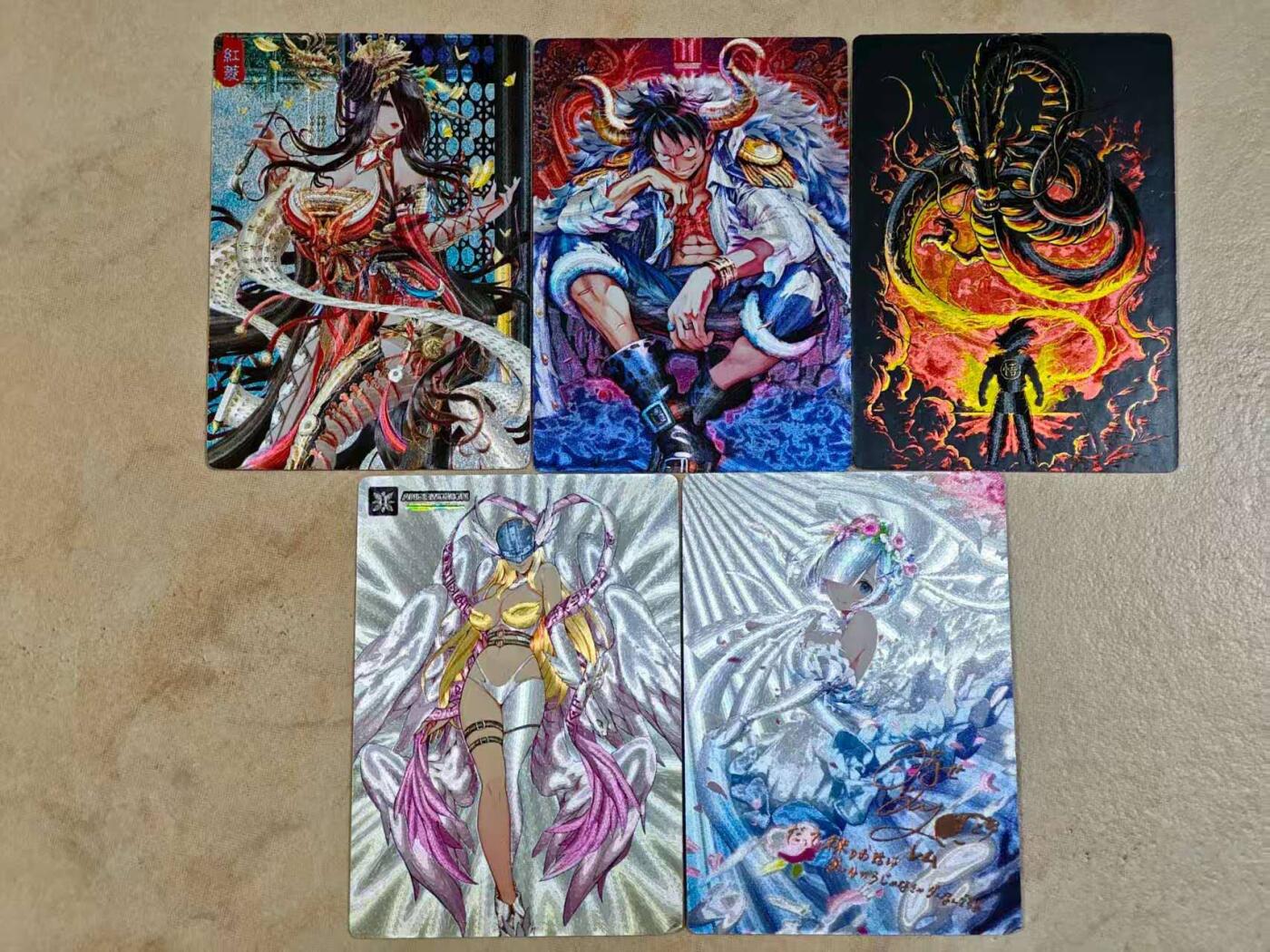 夜之极第三十期 （9月6日周六晚9点截拍，欢迎竞拍） 奇点卡牌 五人物 粗闪