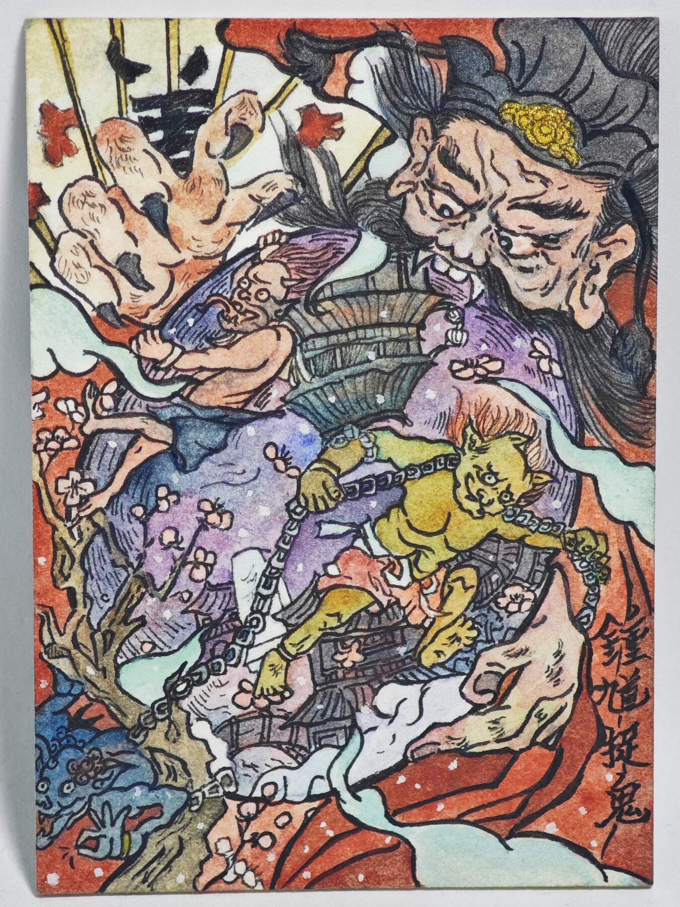 白泽拍卖卡牌手绘专场第24期（持续征集ING，白露暧秋色，月明清漏中）