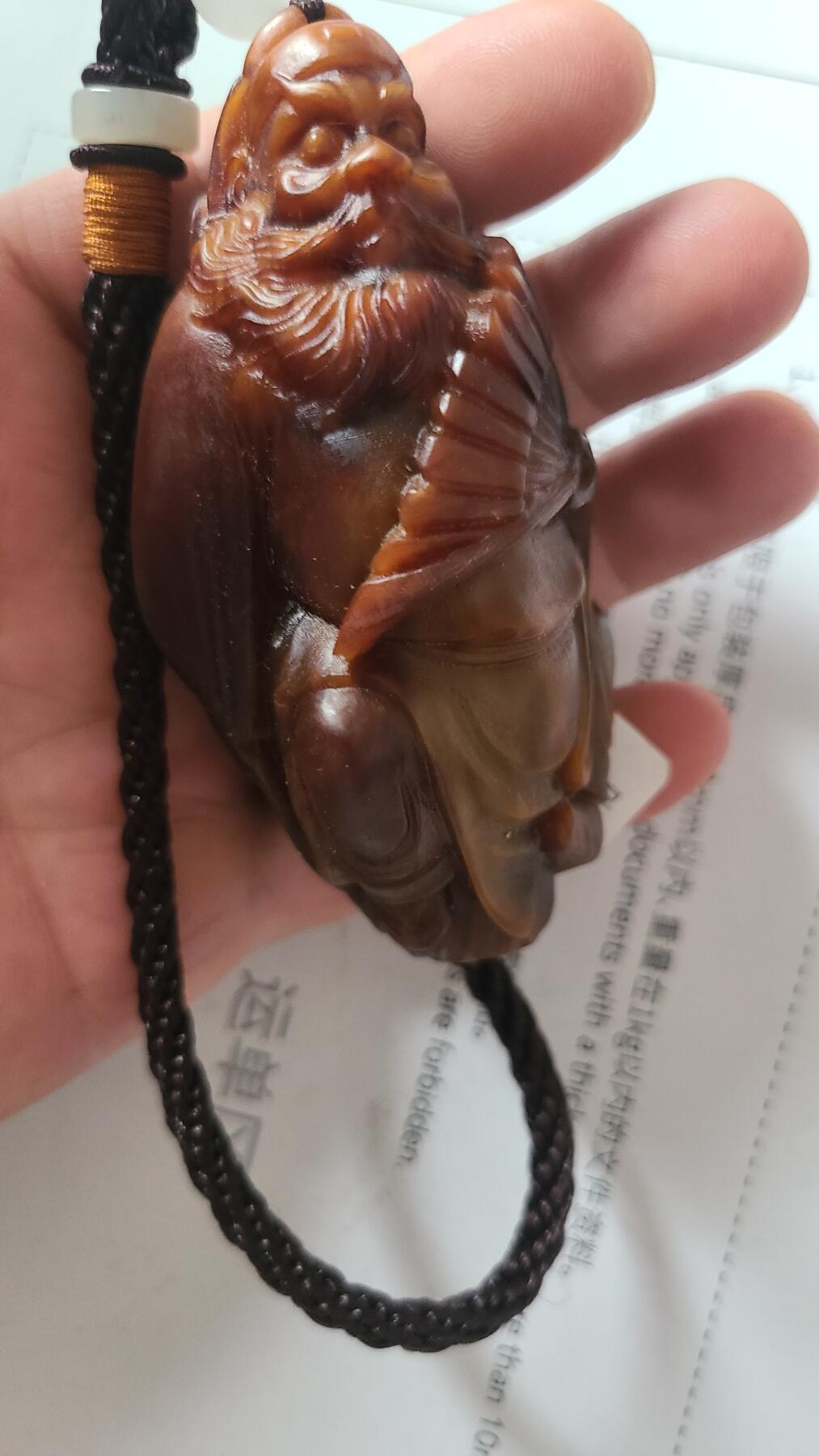 古代真蜡黄金沉手把件