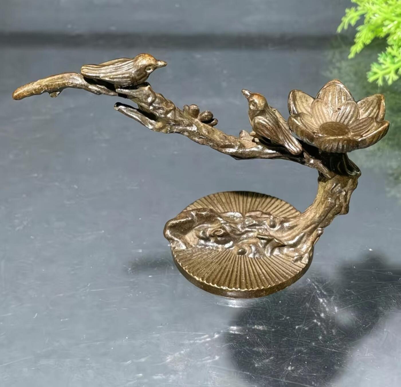 古风铜喜上眉梢笔架