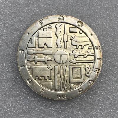 世界钱币专场拍卖 - 原光好品1969年乌拉圭1000比索银币 25克 90%银