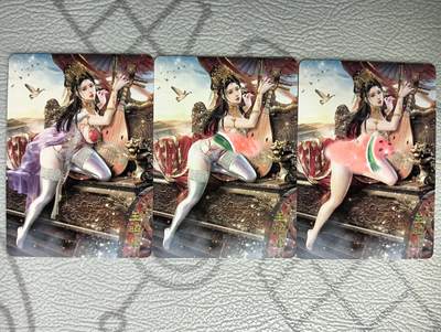 花开卡拍第37期（9月7号周日截拍，品控勿拍!!!拍品不寄存，运费5元，自制卡难免瑕疵，可能存在轻微撞角爆边等出厂瑕疵，品控介意勿拍！） - 焱卡 绝色绘卷 绮梦篇 王昭君 普卡三渐变