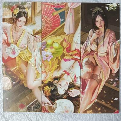 花开卡拍第37期（9月7号周日截拍，品控勿拍!!!拍品不寄存，运费5元，自制卡难免瑕疵，可能存在轻微撞角爆边等出厂瑕疵，品控介意勿拍！） - 燎原刷子人间传最新人物书签三张