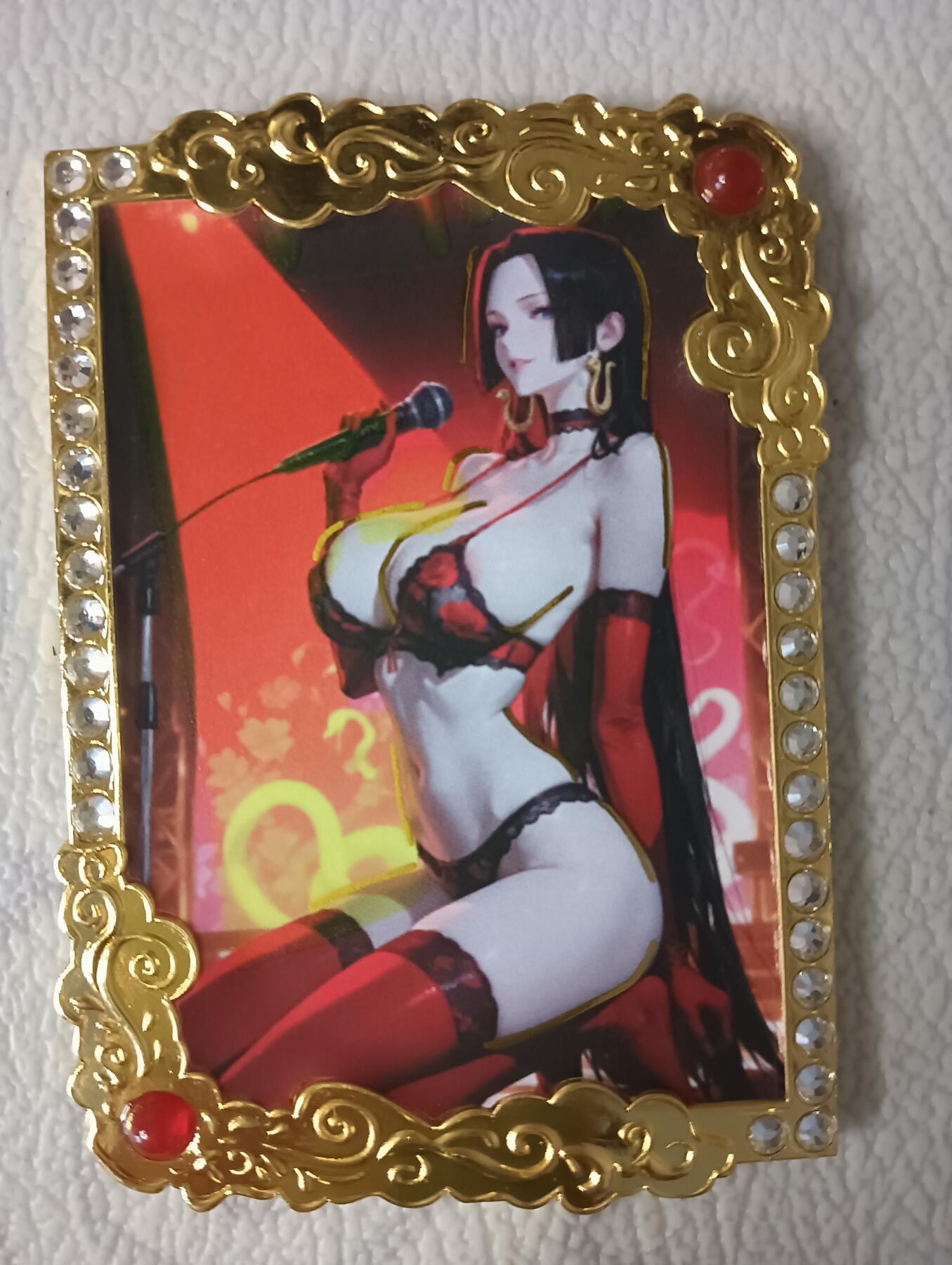 花开卡拍第37期（9月7号周日截拍，品控勿拍!!!拍品不寄存，运费5元，自制卡难免瑕疵，可能存在轻微撞角爆边等出厂瑕疵，品控介意勿拍！） 女帝钻卡金属卡，17/33编