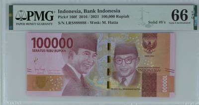 Indonesia, Bank Indonesia, 100,000 Rupiah 2016 / 2021 - Indonesia, Bank Indonesia, 100,000 Rupiah 2016 / 2021