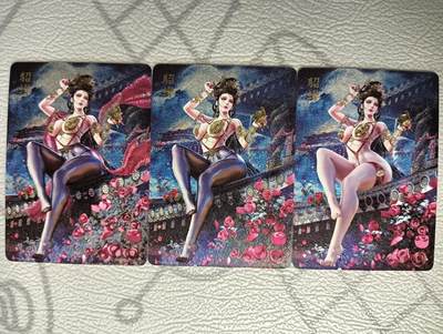 花开卡拍第37期（9月7号周日截拍，品控勿拍!!!拍品不寄存，运费5元，自制卡难免瑕疵，可能存在轻微撞角爆边等出厂瑕疵，品控介意勿拍！） - 焱卡 绝色绘卷 绮梦篇 貂蝉 粗闪三渐变