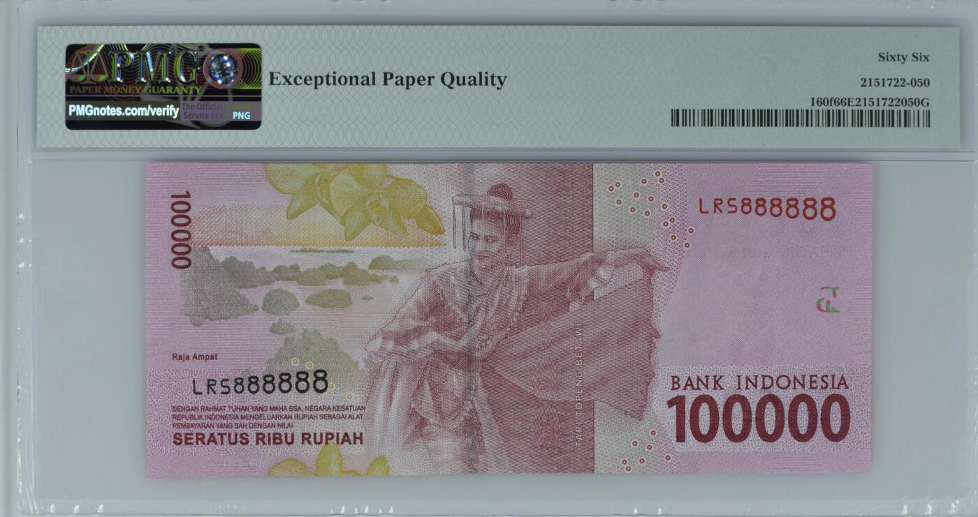 Indonesia, Bank Indonesia, 100,000 Rupiah 2016 / 2021