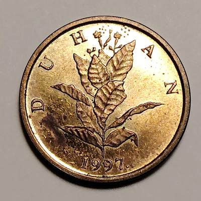 布加迪🐬～世界钱币(上海)🌾第 240 期 /  各国套币和散币 - 克罗地亚🇭🇷 1997年 10利帕