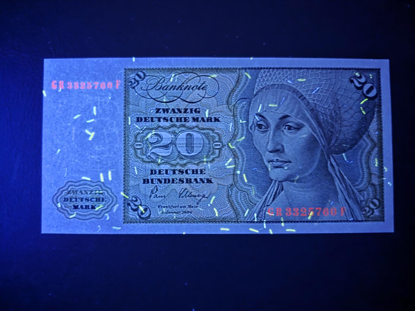 叁拾收藏第31期 德国1980年20马克  UNC