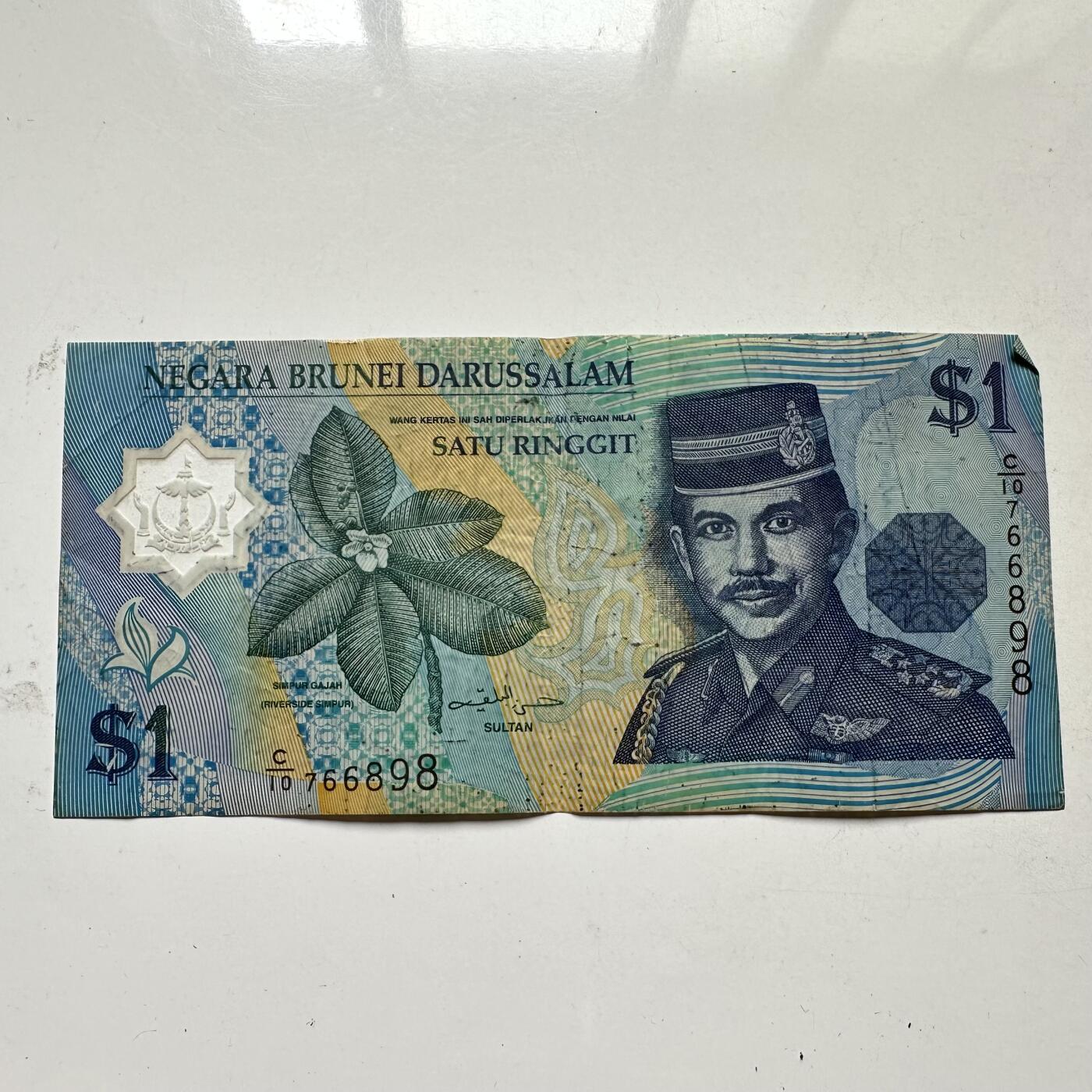 🌹外币初藏🌹🐯2025年第98场  每周二四六晚8️⃣点 接代拍 文莱1996版¥1 塑料钞