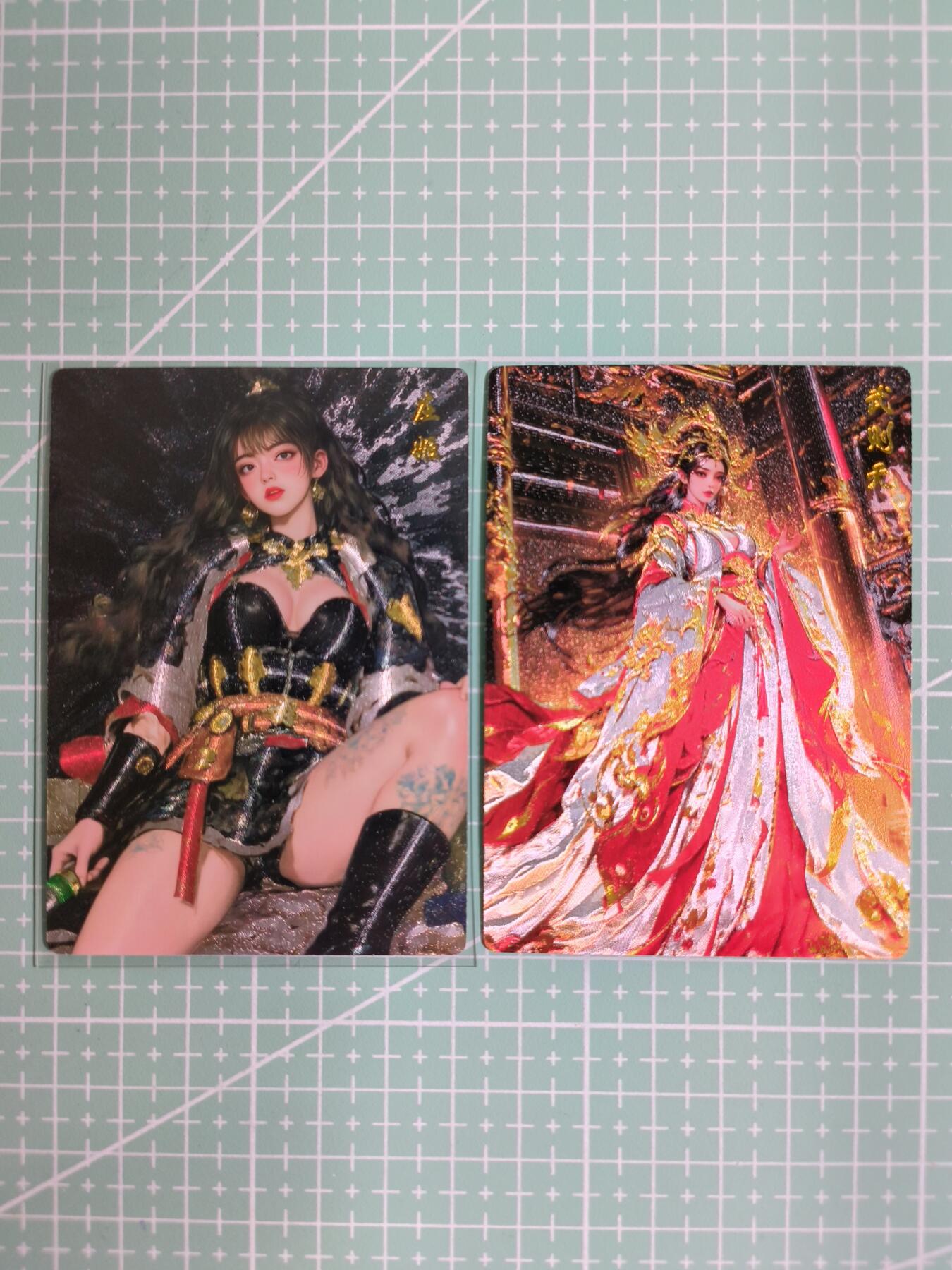 C先生卡牌 第11期 人间传亲签·西游姬亲签·乾坤未定亲签·轩辕春秋亲签·武韵红颜亲签(持续收拍品中...) 【粗闪】奇点盲包《庄姬+武则天》2张