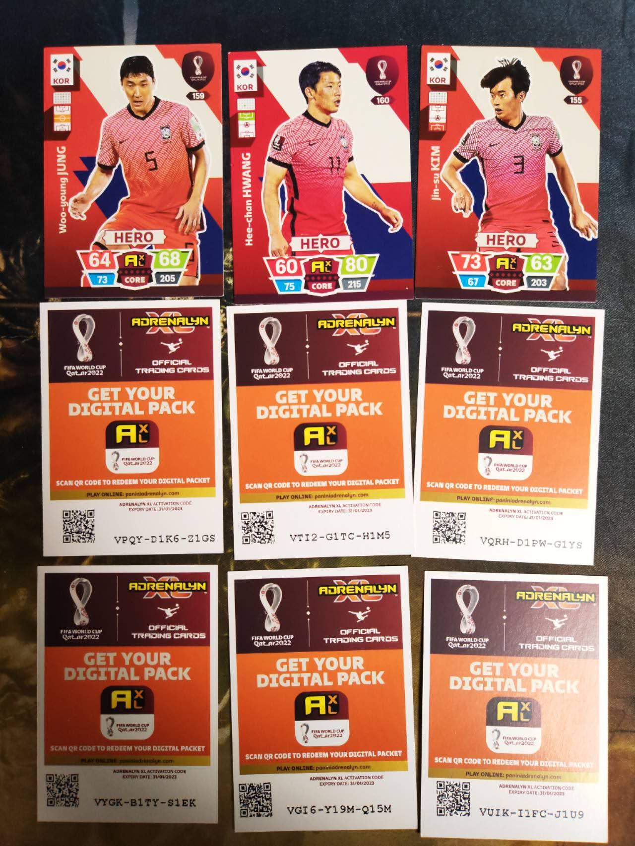 阳大大卡牌拍卖第70期（持续收拍品，周五晚上九点截拍，进群福利早知道） 帕尼尼，2022世界杯，一堆散卡36张