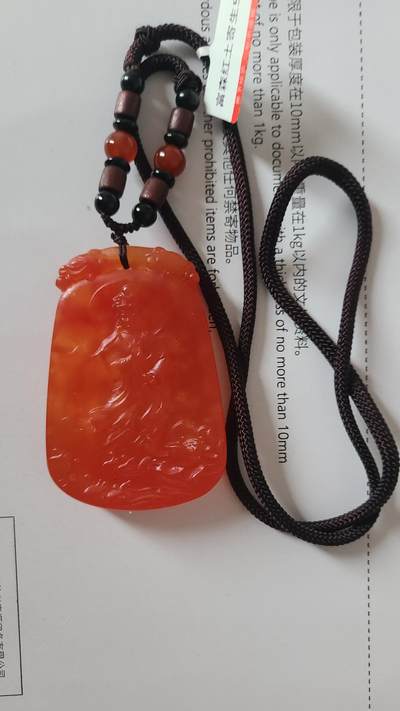 富森红土寄生虫观音吊坠，保真保天然 - 富森红土寄生虫观音吊坠，保真保天然