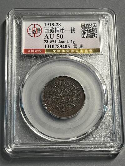 公博西藏铜币一钱雪康89405 - 公博西藏铜币一钱雪康89405