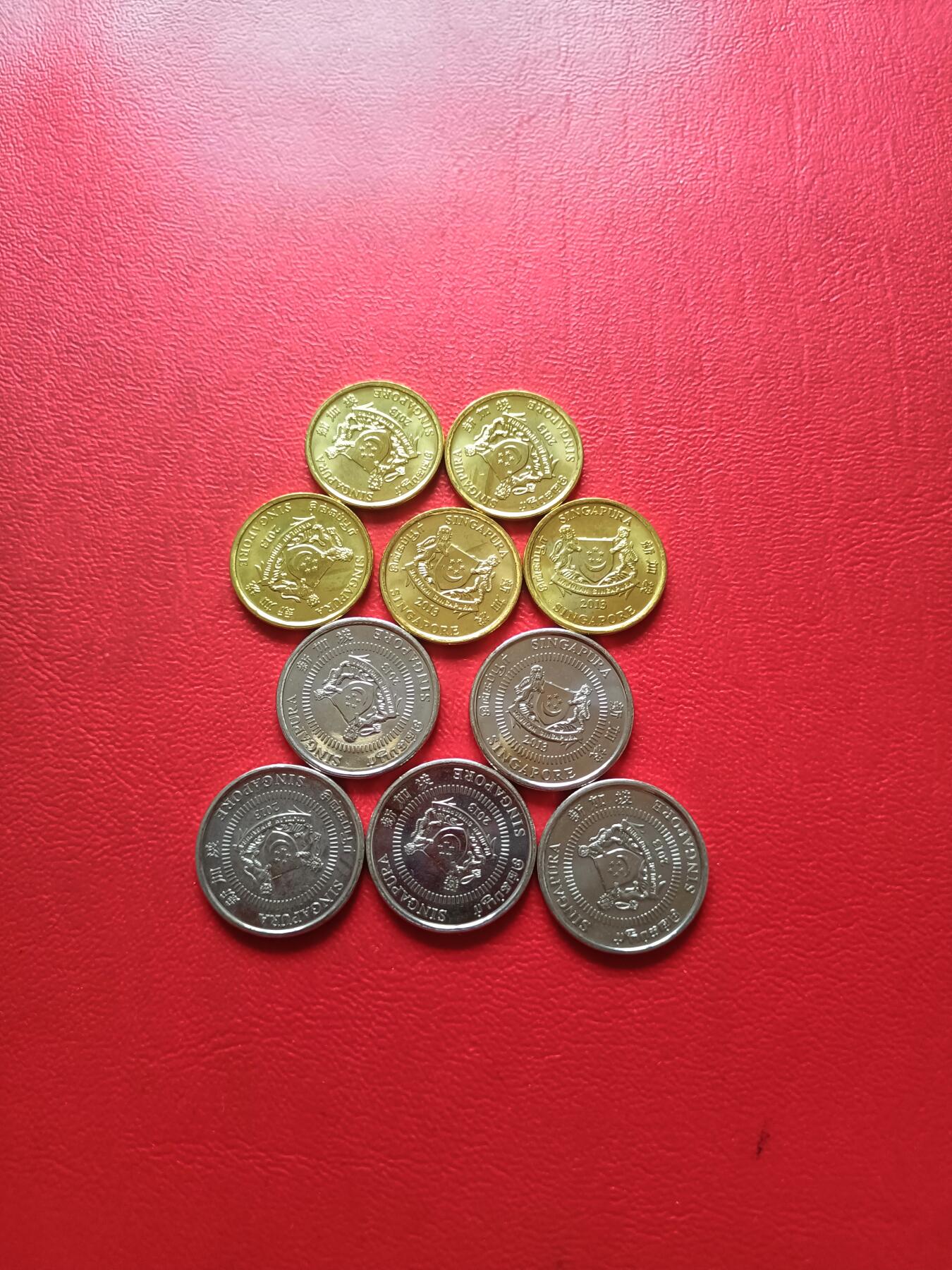 【云涧收藏】第六十场 新加坡2013年卷拆5、10分5组10枚