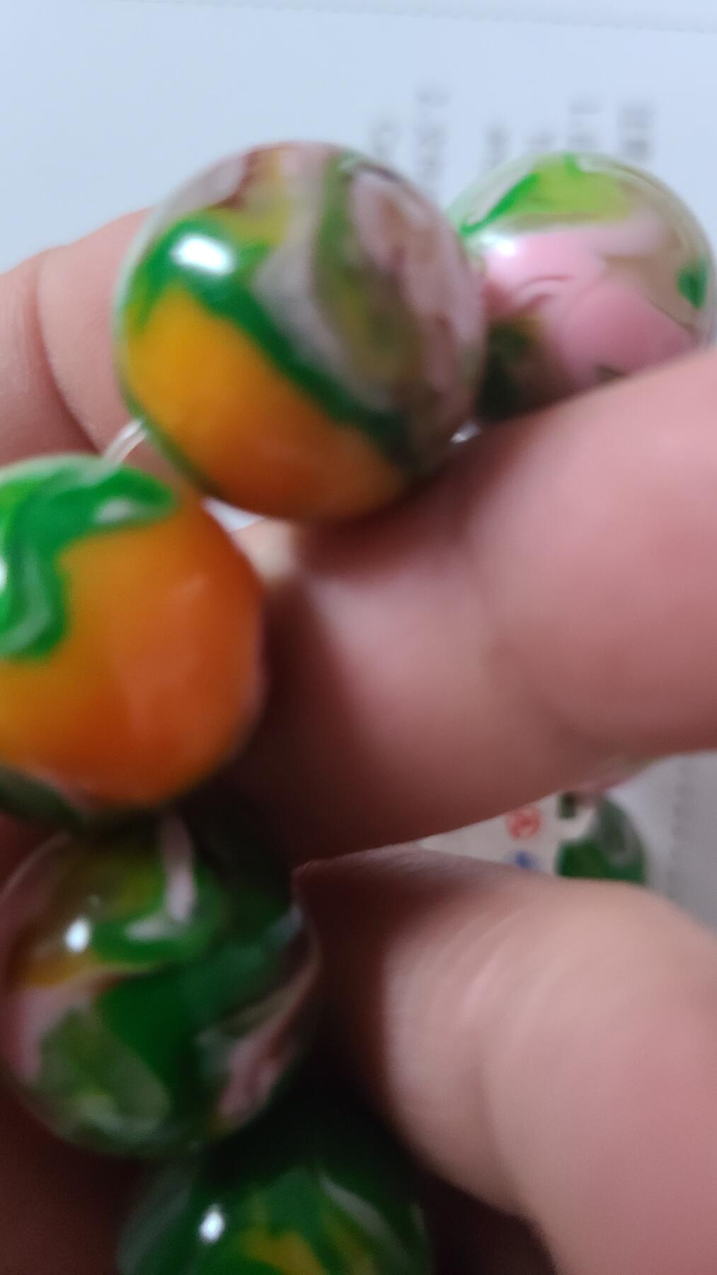 聚灵树春带彩共生沉香1.6十三颗珠手串，保真