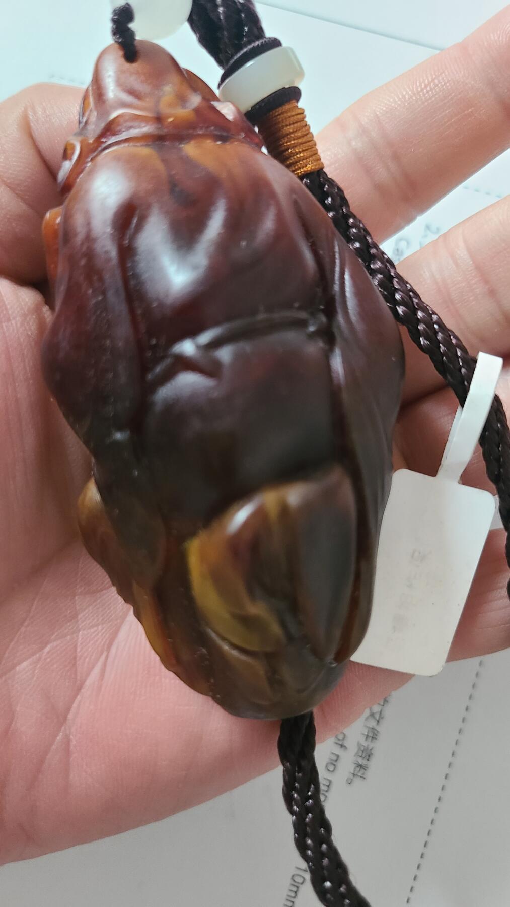 古代真蜡黄金沉手把件