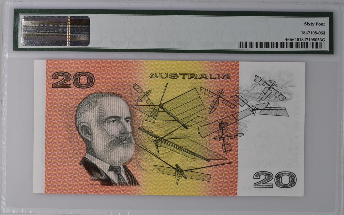 Australia, Reserve Bank, 20 Dollars R413    ND (1991) - Wmk: Cook