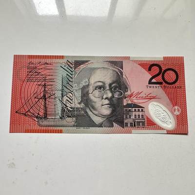 🌹外币初藏🌹🐯2025年第98场  每周二四六晚8️⃣点 接代拍 - 澳大利亚¥20塑料钞 全新b