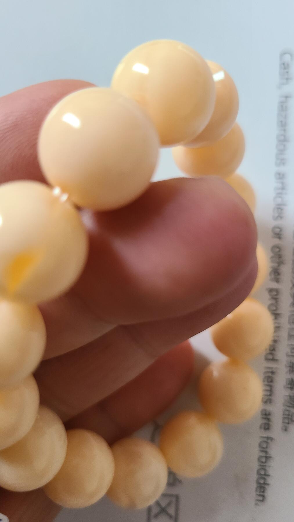 老白棋白桦香1.4十五颗珠沉香手串，保真保天然