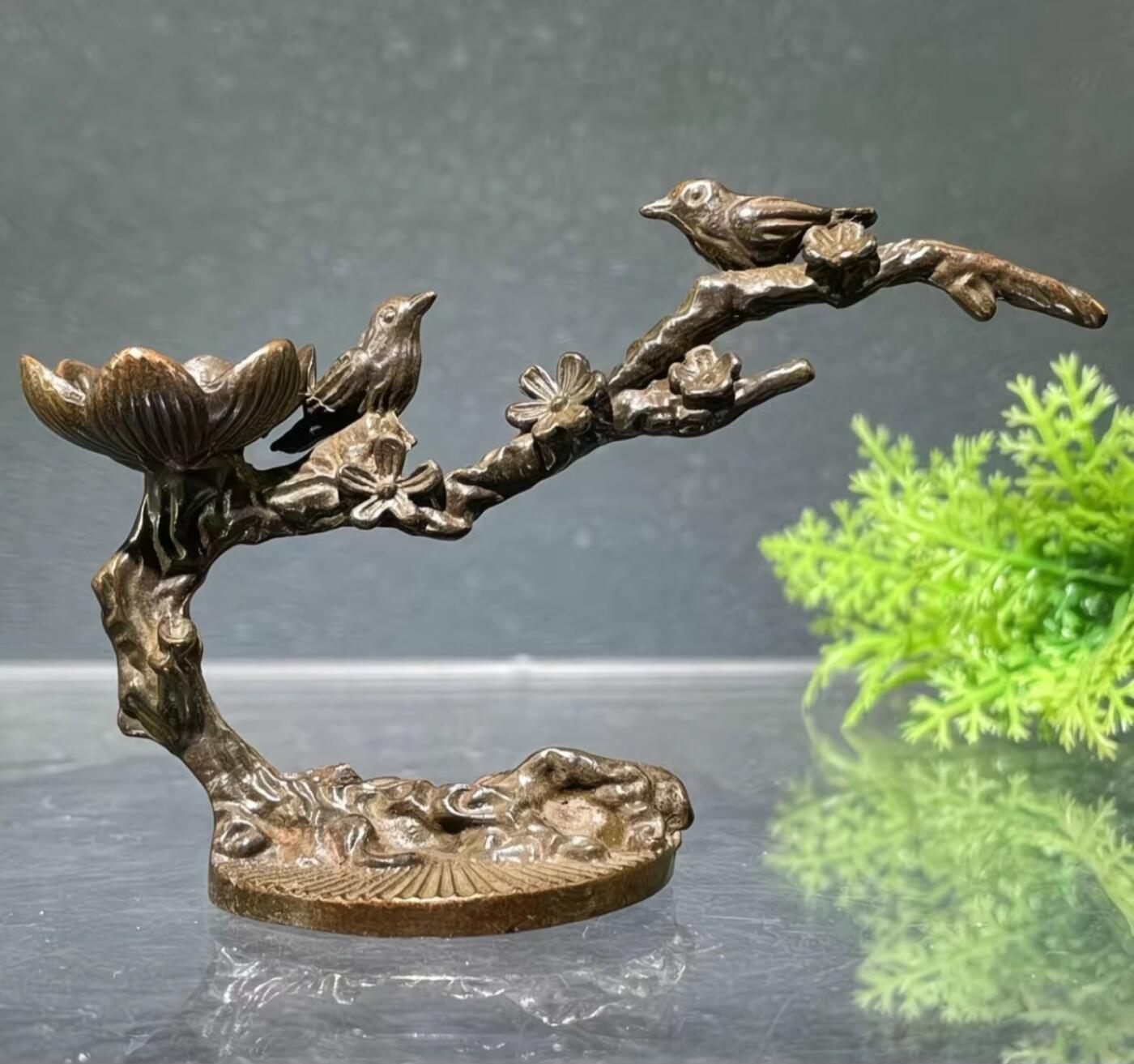 古风铜喜上眉梢笔架