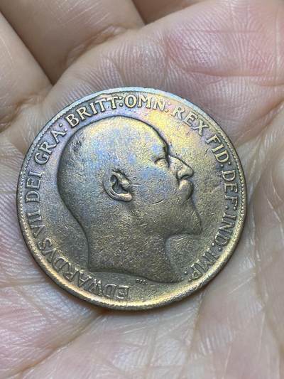 2025年第八十七场(总第一百一十三场）外国好品散币(免佣金) 英国🇬🇧1908年1便士(爱德华七世时期)