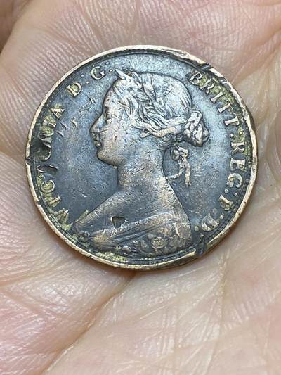 2025年第八十七场(总第一百一十三场）外国好品散币(免佣金) 英国🇬🇧1862年半便士(维多利亚女王中年第二版)