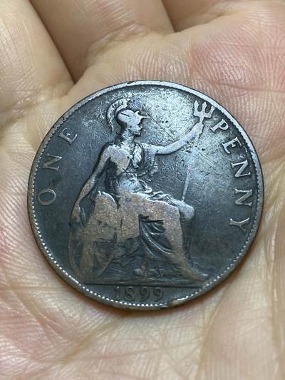 2025年第八十七场(总第一百一十三场）外国好品散币(免佣金) - 英国🇬🇧1899(1900)年1便士(维多利亚女王老年披纱)