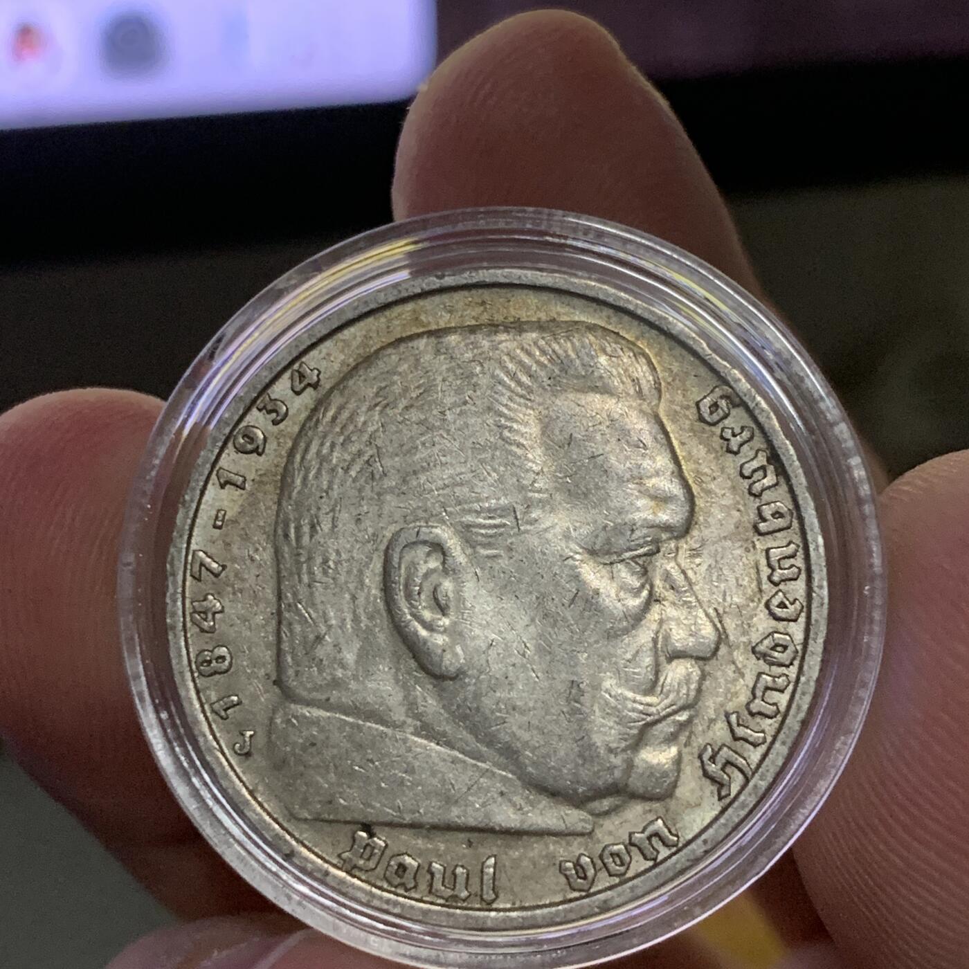 德国兴登堡5马克带字