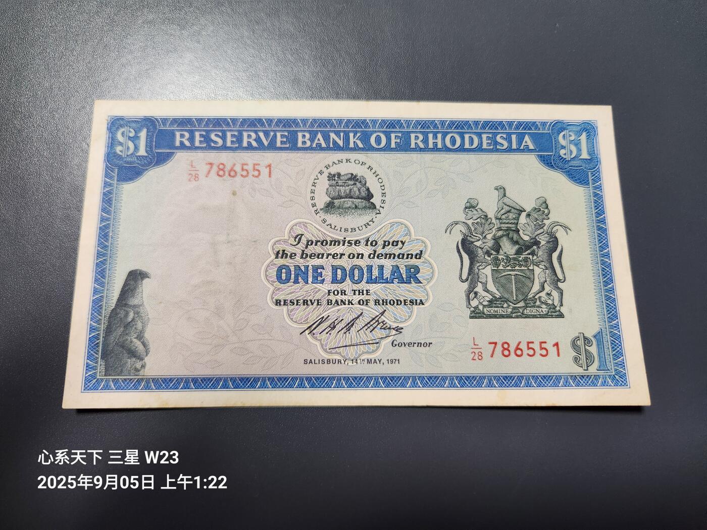 9月7号晚上8点 外国纸币自动截拍第22场 罗德西亚稀少