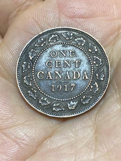 2025年第八十七场(总第一百一十三场）外国好品散币(免佣金) - 细节好品–加拿大🇨🇦1917年1分(乔治五世第二版)