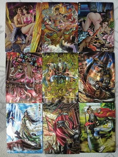 花开卡拍第37期（9月7号周日截拍，品控勿拍!!!拍品不寄存，运费5元，自制卡难免瑕疵，可能存在轻微撞角爆边等出厂瑕疵，品控介意勿拍！） - 卡玩 追忆水浒番外第12弹 仅拆封 粗闪  闪纹有偏移介意勿拍
