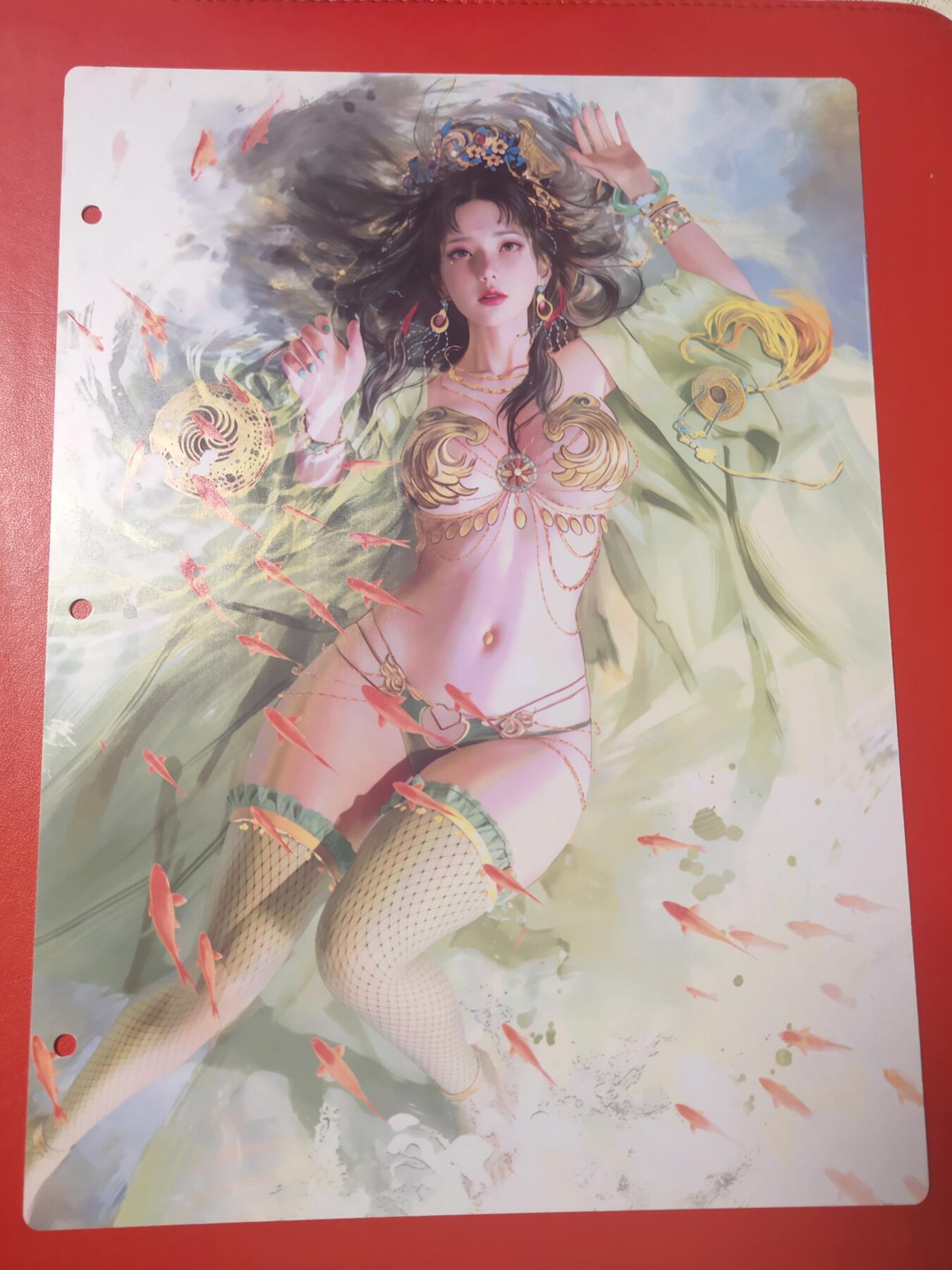 清风卡拍第十期(燎原卡牌为主，9月7日结拍) 妖姬传九宫卡册挡板一张(小周后)