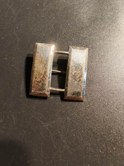 老王徽章第147期 - 美国陆军上尉军衔章   925银   二战时期横针版    6.7g