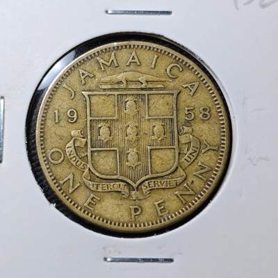 KK钱币收藏小铺 第331期 2月预留时间 周末发货 - 1958英属牙买加1便士铜币 