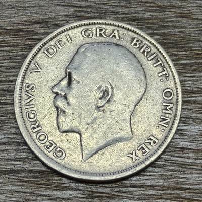 【铜匠收藏】★第130加场★精品币章场，200包邮，不满200.支付运费5元。《接受代拍 代送NGC评级》 - 英国 1918年 半克朗 银币 乔五