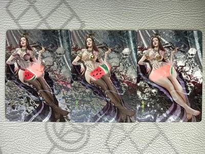 花开卡拍第37期（9月7号周日截拍，品控勿拍!!!拍品不寄存，运费5元，自制卡难免瑕疵，可能存在轻微撞角爆边等出厂瑕疵，品控介意勿拍！） - 燎原西游 白骨夫人 粗闪三渐变