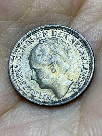 2025年第八十七场(总第一百一十三场）外国好品散币(免佣金) 荷兰🇳🇱1938年10分银币(威廉明娜女王中年头像，Grapes 葡萄标，640银)