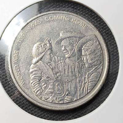 KK钱币收藏小铺 第331期 2月预留时间 周末发货 -  澳大利亚20分纪念币