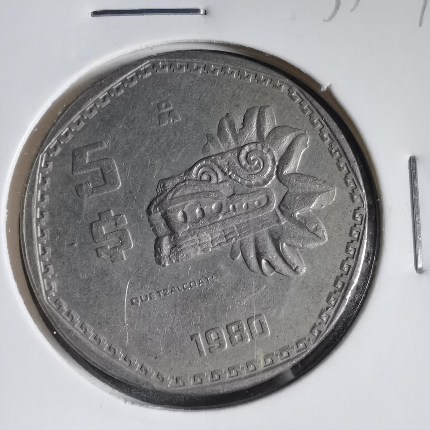 沼泽如烟--第833场 墨西哥1980年5比索