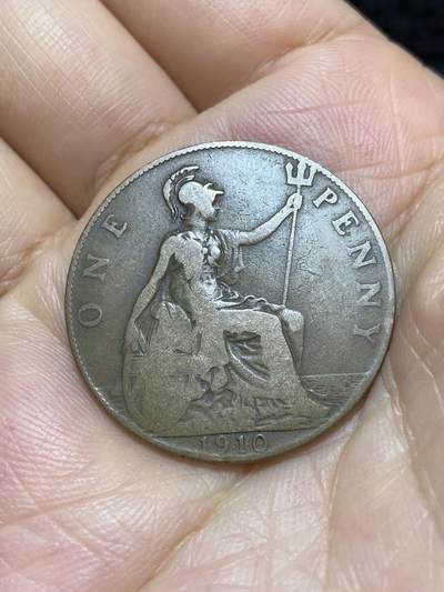 2025年第八十七场(总第一百一十三场）外国好品散币(免佣金) - 英国🇬🇧1910年1便士(爱德华七世逝世年，关门年)