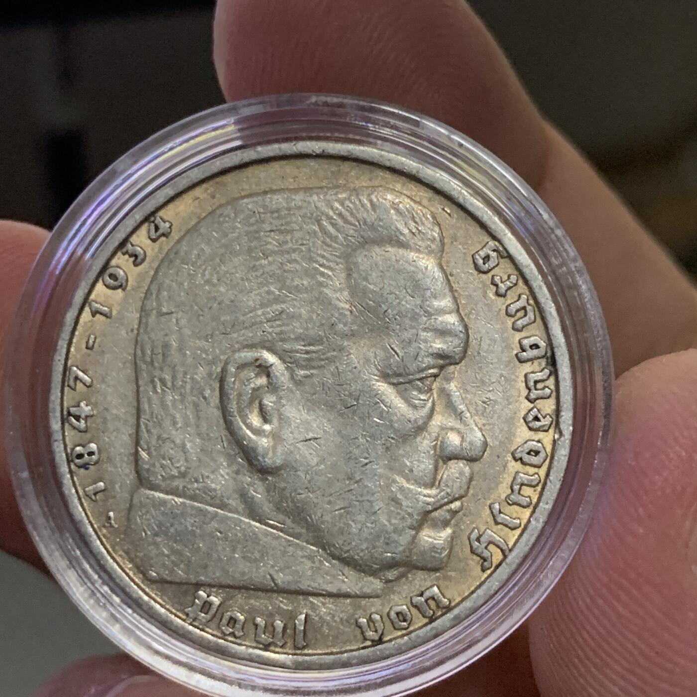 德国兴登堡5马克带字